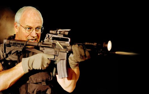 Cheney’s got a gun
